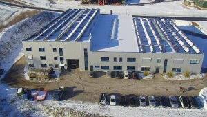 Halle 3 für die Logistik, gebaut 2015, Luftaufnahme